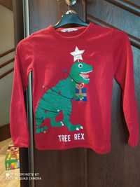 Sweter świąteczny Dino ryczący rozmiar 134/140 H&M