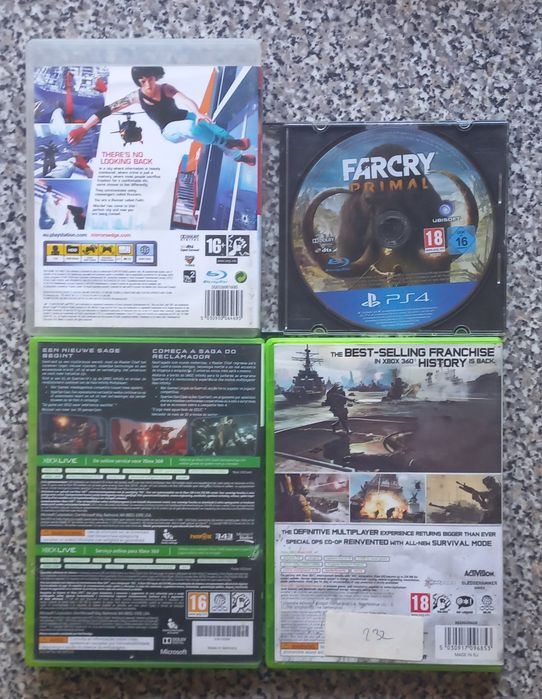 Conjunto de 4 jogos Playstation 4/3/Xbox 360