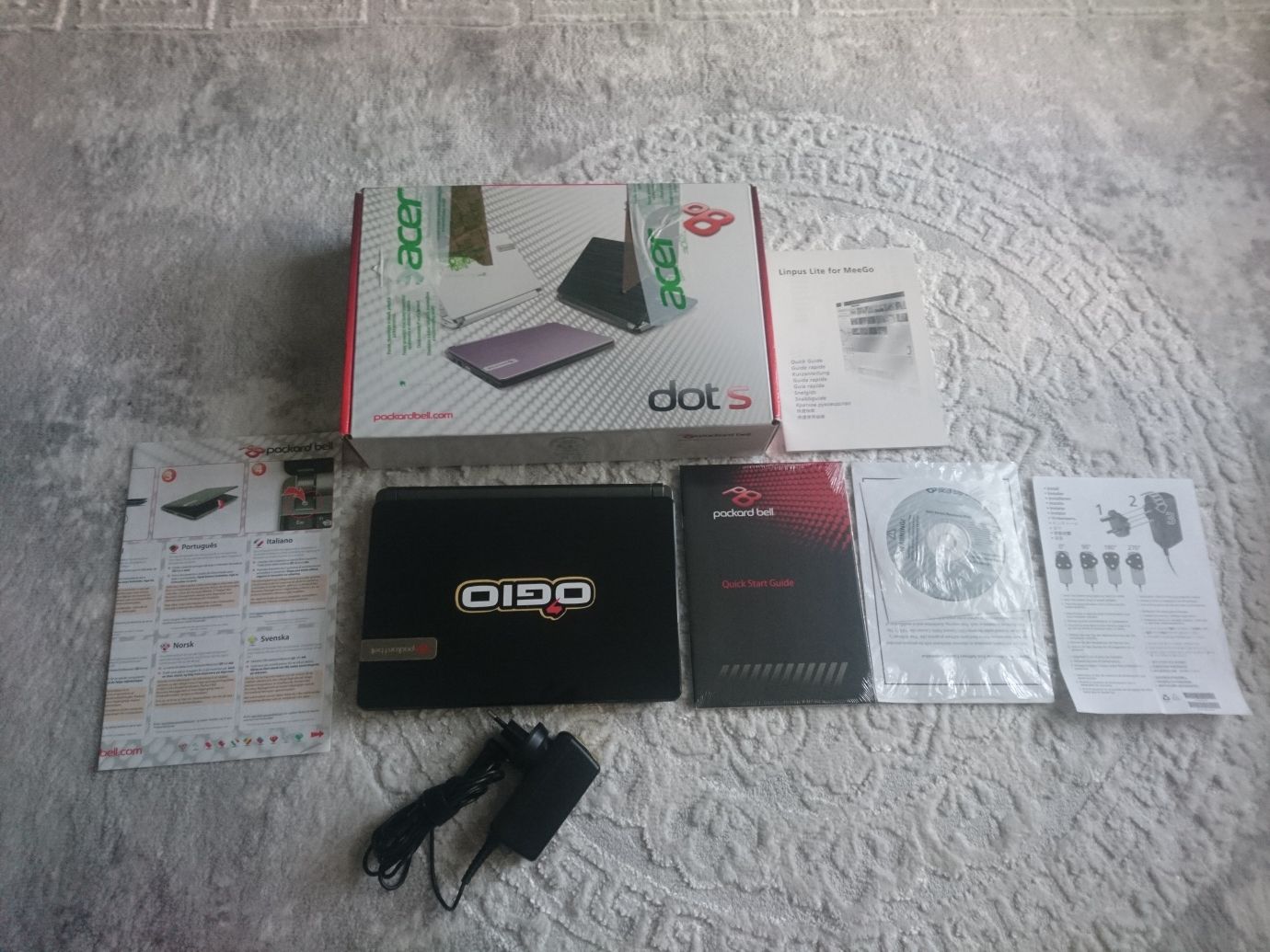 Notebook komputer 10 cali Packard Bell 320GB