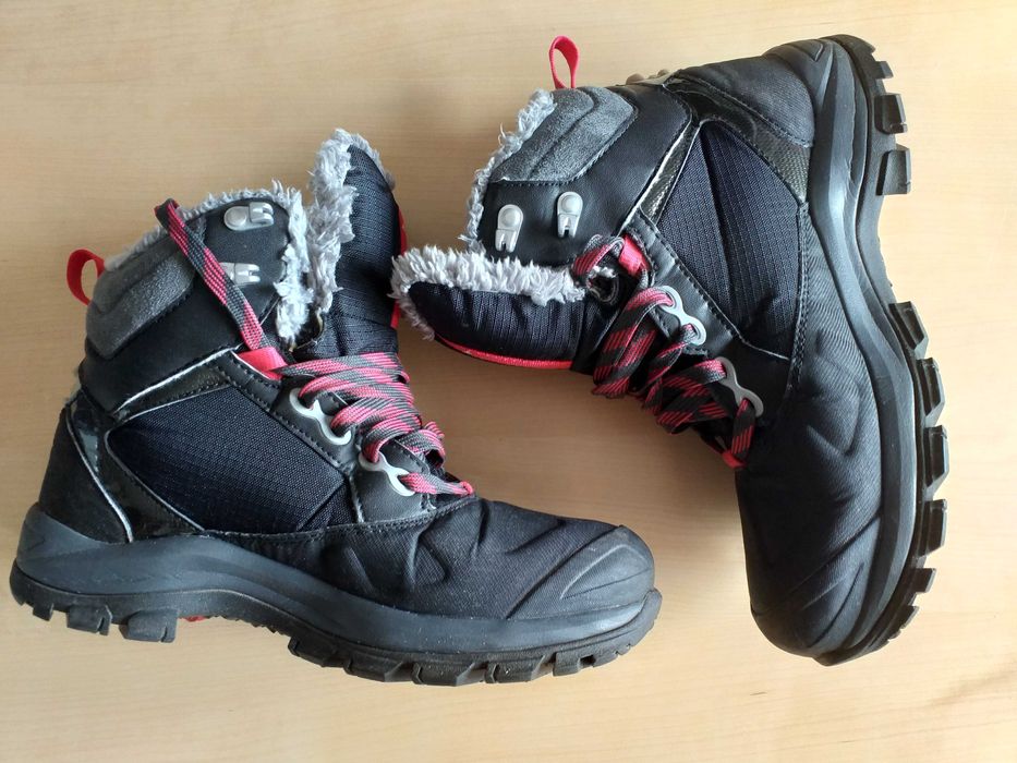 Buty turystyczne damskie Quechua SH500 mountain Mid wodoodporne