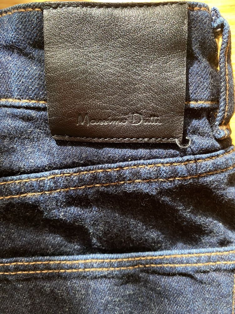 Calcas ganga azul escura Massimo Dutty High Rise full length 38 novas!