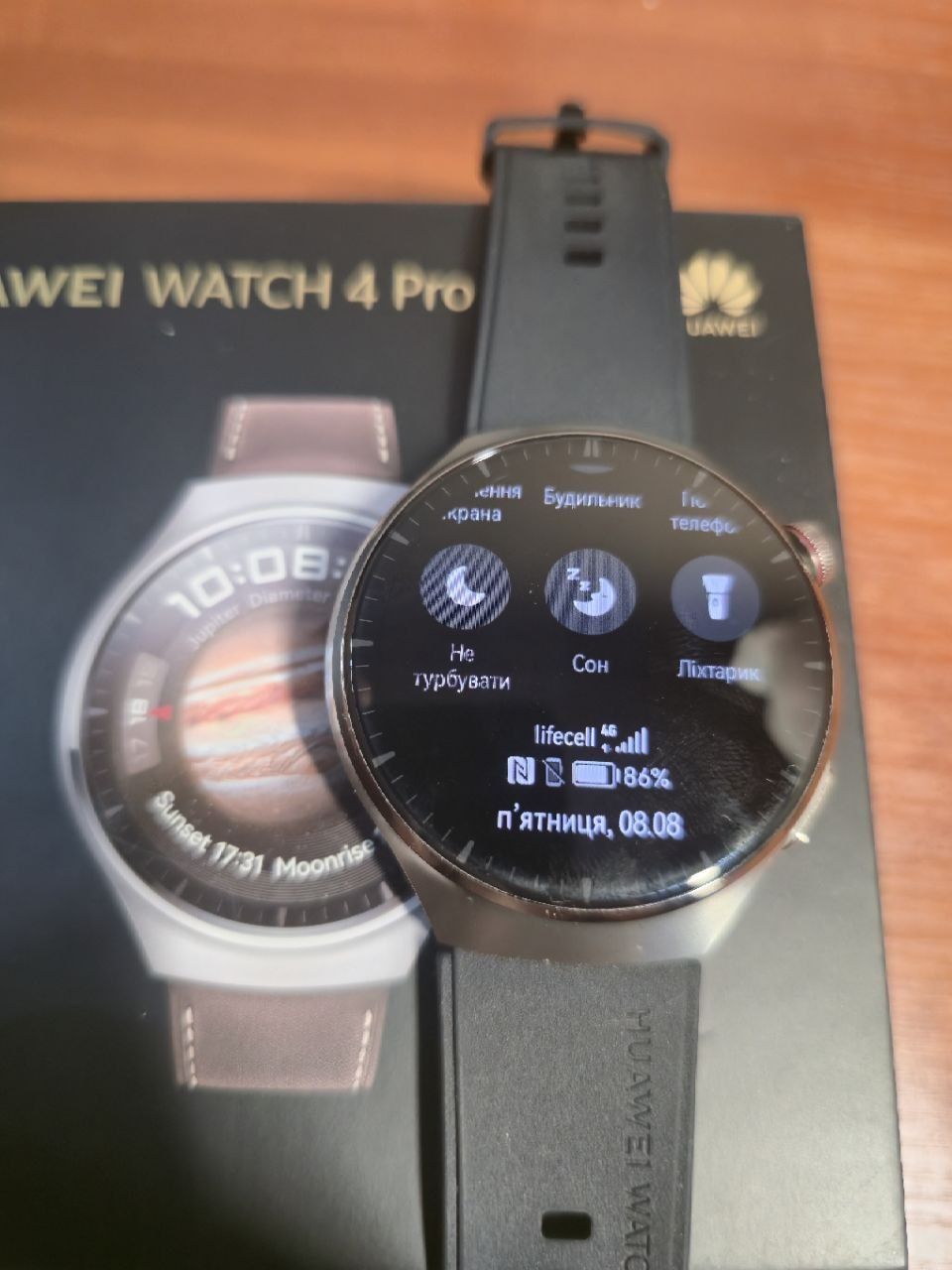 Флагманський смартгодинник Huawei watch 4 Pro сапфір, титан