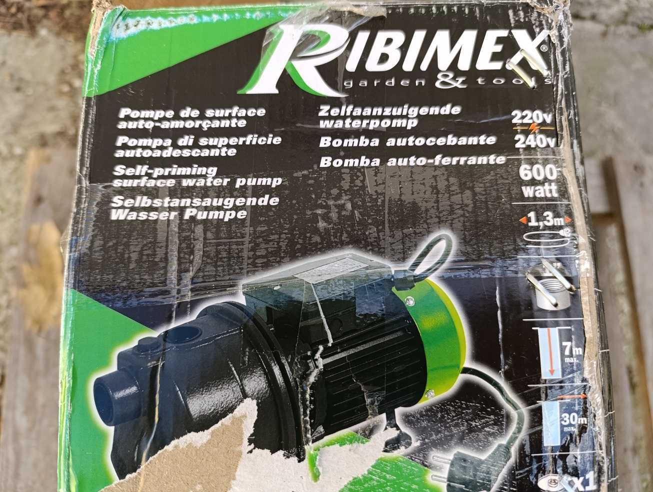 Pompa powierzchniowa Ribimex JET61 600W 240l/h obudowa żeliwna, Nowa