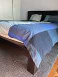Cama de casal com estrado e colchão