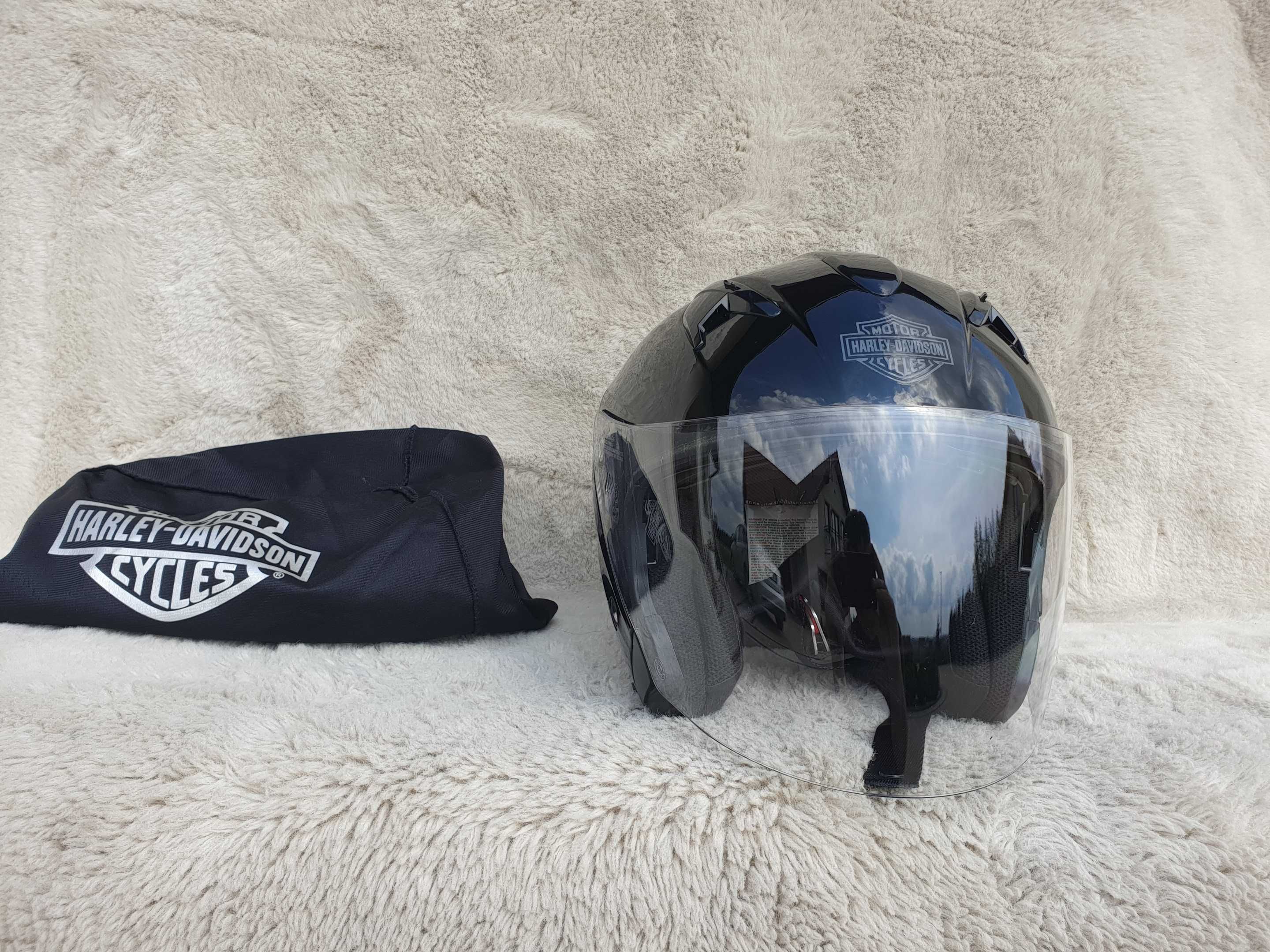 Harley Davidson HD04 rom M kask motocyklowy z blendą .