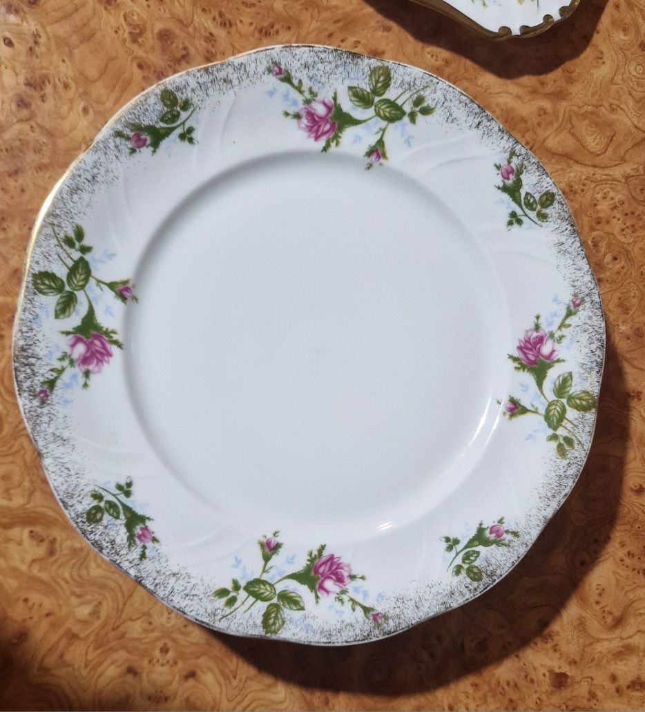 Talerze porcelana Chodzież Iwona 6 sztuk 24 cm