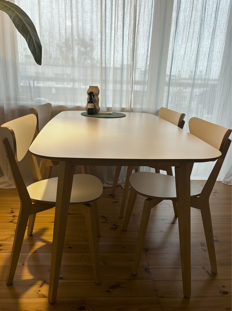 nordmyra stół + 4 krzesła IKEA