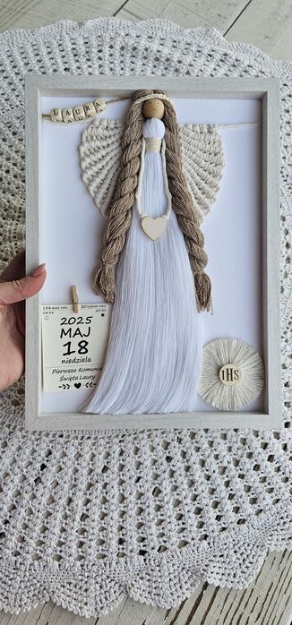 Ramka aniołek komunia
