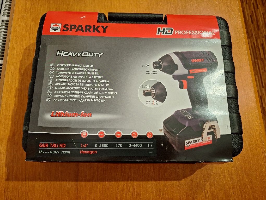 Wkrętarka udarowa aku Sparky GUR 18Li