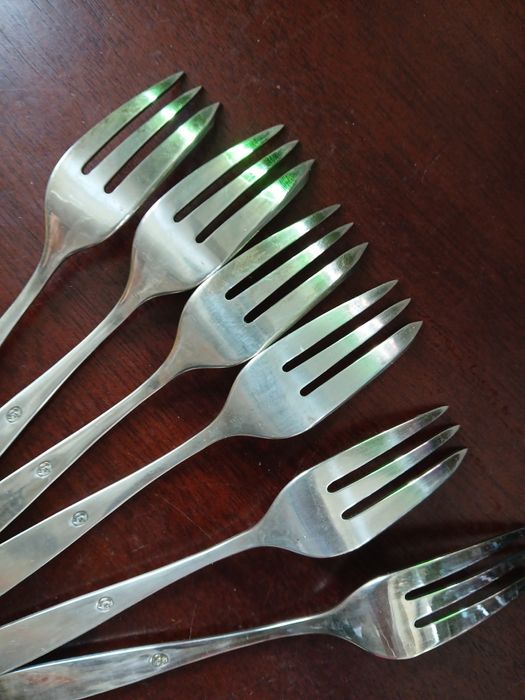 Wzór angielski Posrebrzane widelczyki hefra met 90 grubosrebrzone