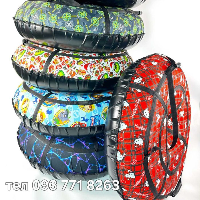 Тюбінг для зимових розваг  - надувна ватрушка, санки