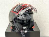 Otwarty kask motocyklowy ROXAR chopper/skuter czarny, Blenda!