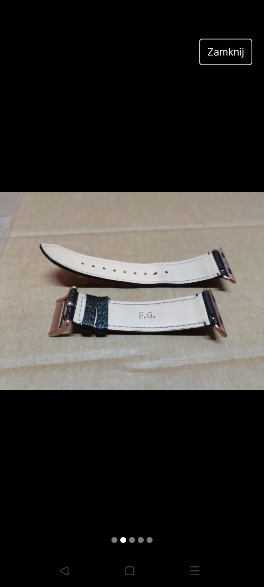 Fullmosa Pasek kompatybilny z Apple Watch 41mm40mm38mm prawdziwej skór