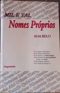 Livro - Mil e Tal Nomes Próprios de Ana Belo