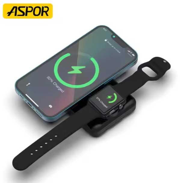 ТОП! Швидка зарядка Безпровідний PowerBank Aspor A328 10000mAh MagSafe