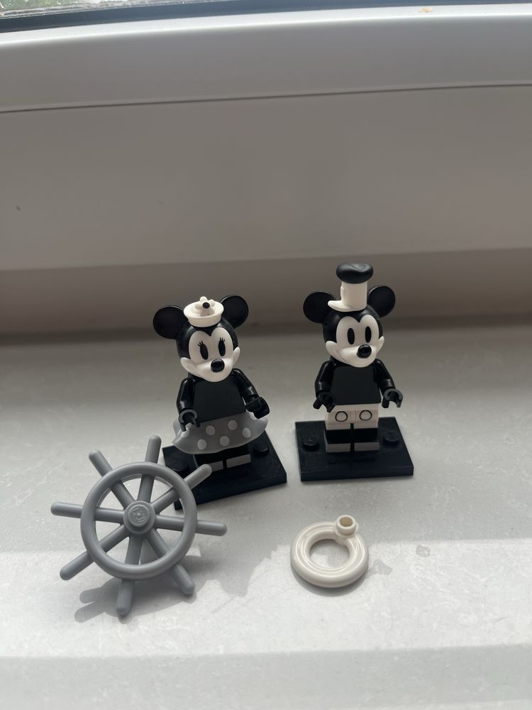 Zestaw 2 minifigurek vintage myszka Miki i Minnie