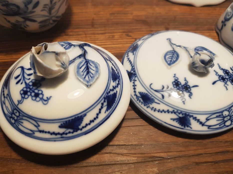 Serwis tete a tete Meissen Teichert zwiebelmuster