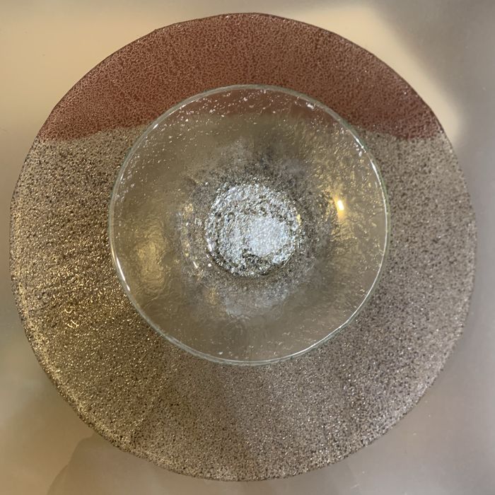 Taça vidro - castanha