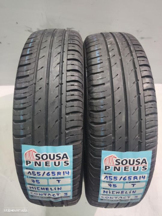 2 pneus semi novos 155-65r14 michelin oferta dos portes