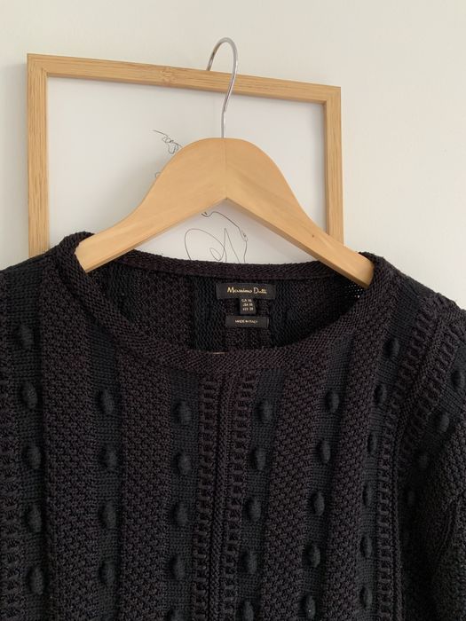 Sweter czarny Massimo Dutti premium rozmiar XS