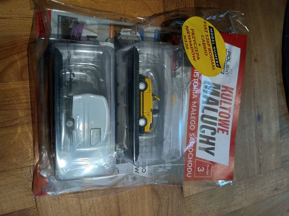 Fiat 126 i przyczepa Niewiadów hachette 1:43 nowe blister