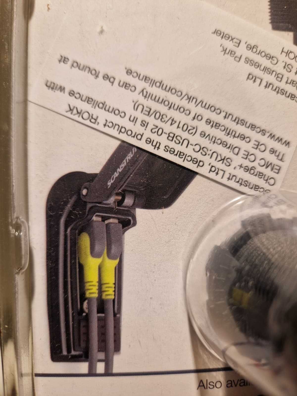Carregador USB duplo à prova de água, ROKK Charge+ (novo, selado)