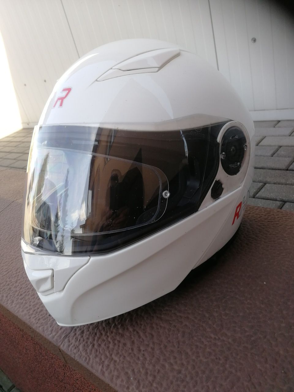 Kask motocyklowy szczękowy