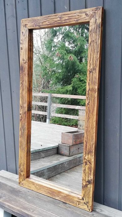 Lustro w ramie drewnianej na wymiar