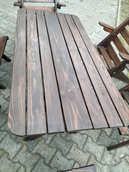 Zestaw ogrodowy stół+6 krzeseł+ poduszki  TRANSPORT