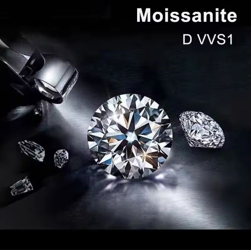 Moissanite qualidade VVS1 excelente