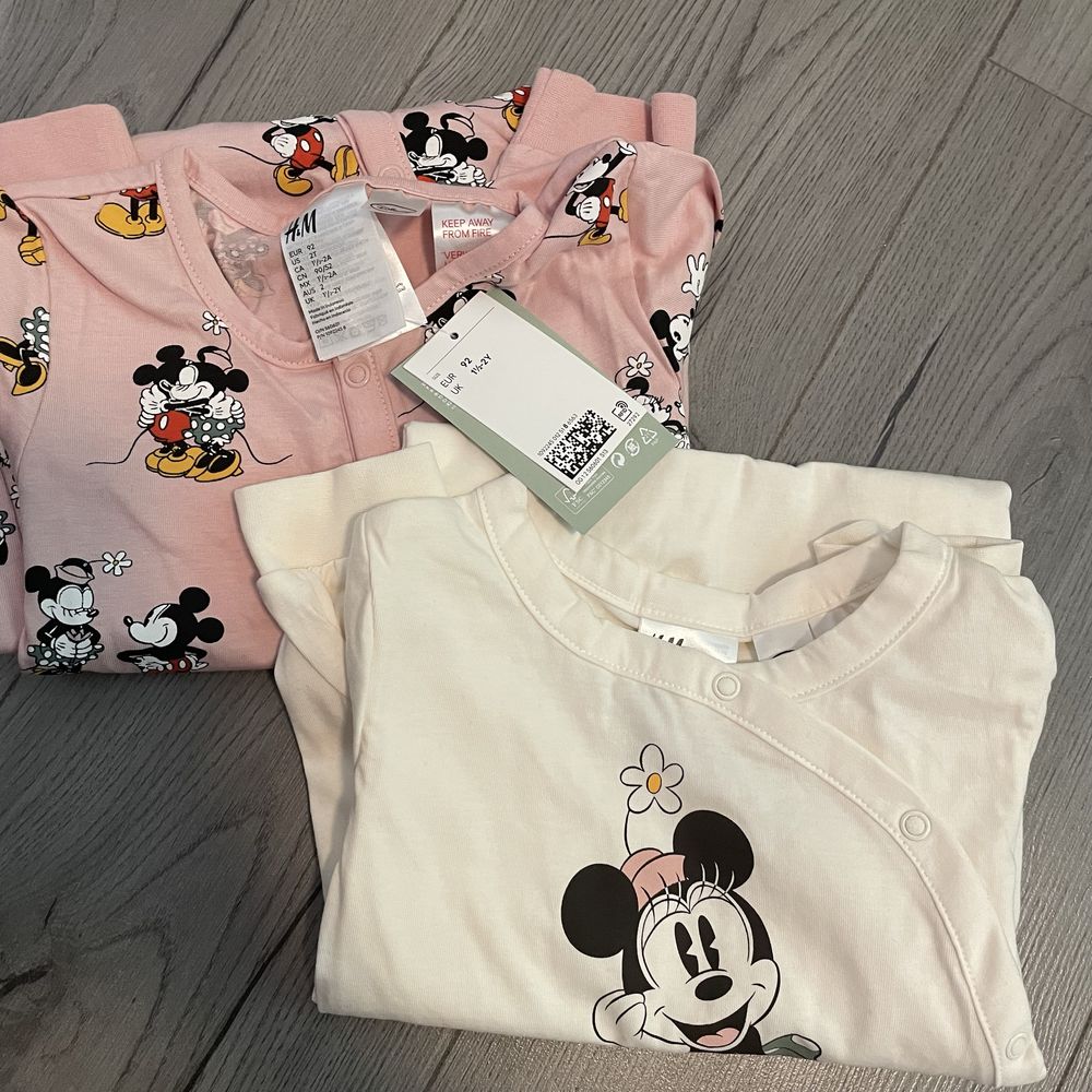 Детская пижама h&m Minnie Mouse 1,5-2 слип