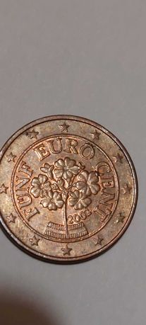 Moeda rara 0,05 centimos, colecionadores - Áustria 2002