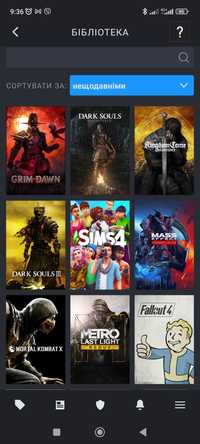 Акаунт Steam Dark Souls, Cyberpunk, Mortal Komb, Witcher, RDR, Fallout