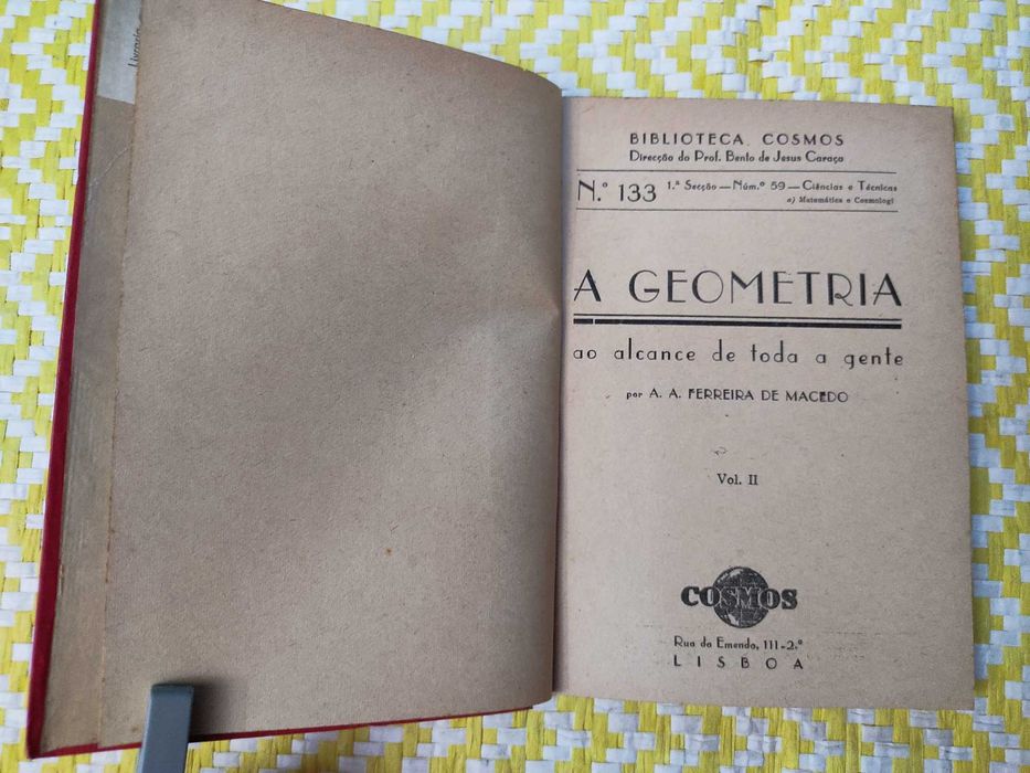 A Geometria  – Iniciação Geométrica Vol II Biblioteca Cosmos