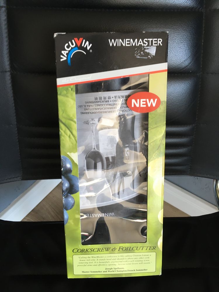 Vacu Vin Wine Master Corkscrew&Foilcutter korkociąg nowy!