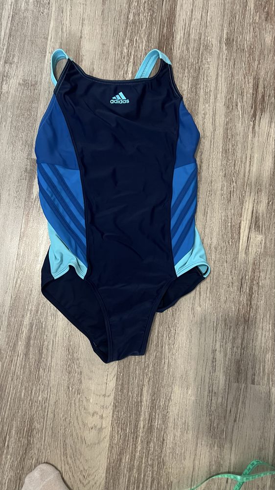 Kostium kąpielowy na basen dziewczynka Adidas 146 cm