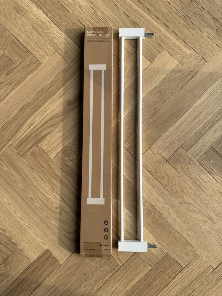 Przedłużenie do bramki Hauck 9 cm białe nowe