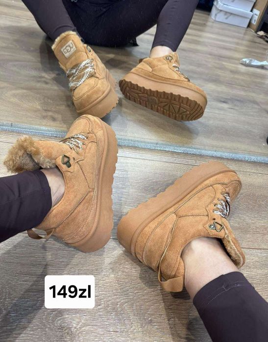 Buty damskie ocieplane sneakersy Ugg