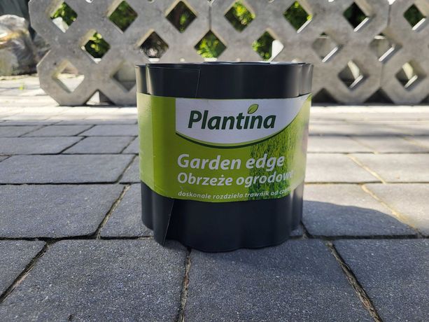 Obrzeże ogrodowe faliste plastikowe Plantina 15cm x 9m czarne