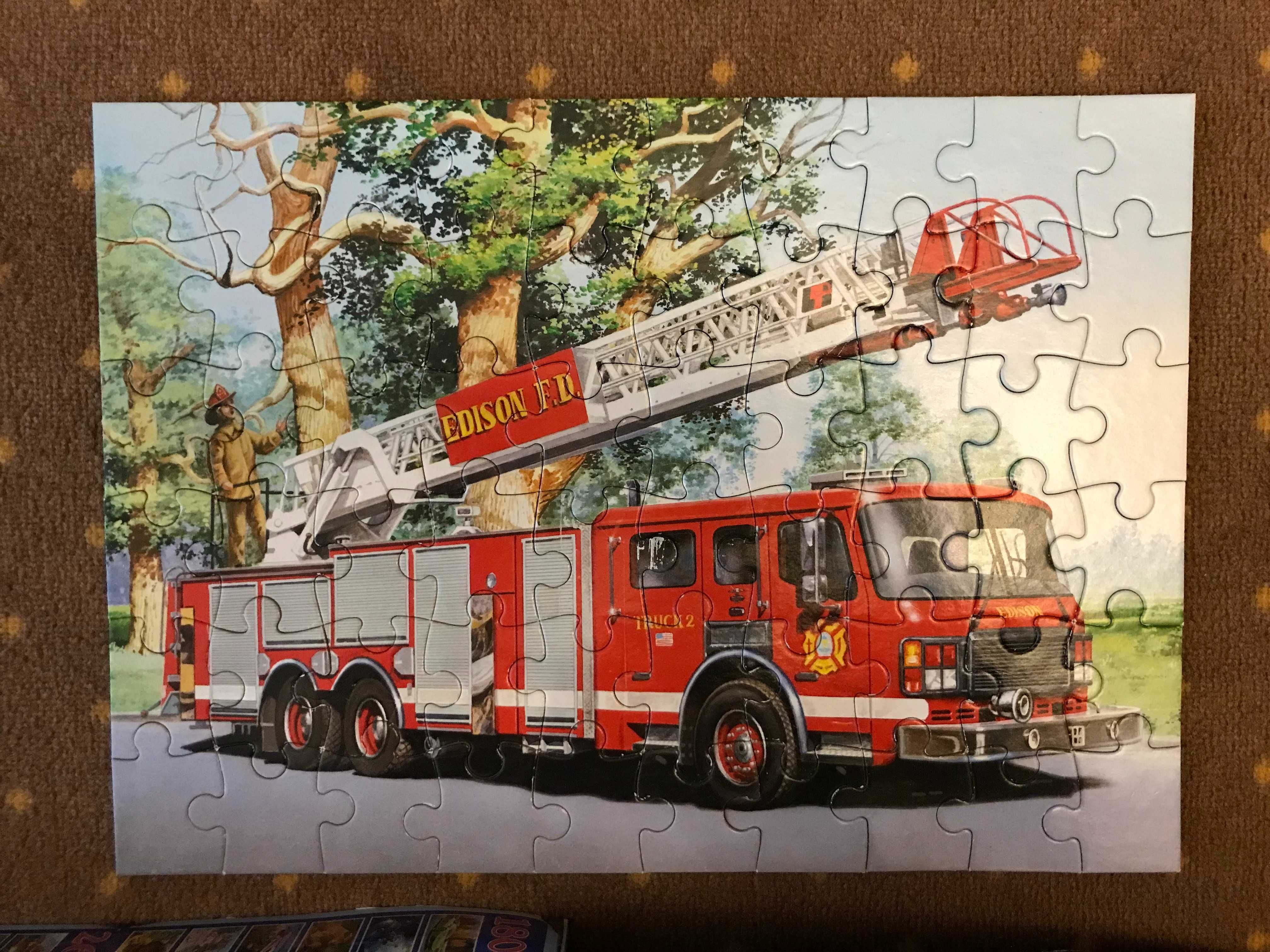 Castorland Puzzle - Wóz strażacki - 60 el. 5+