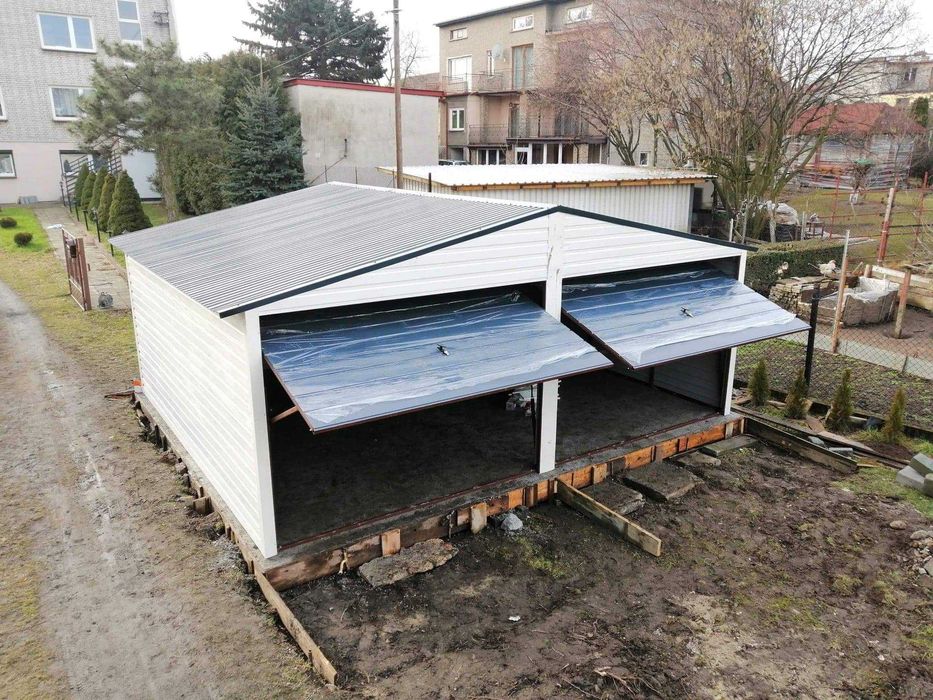 Garaż drewnopodobny 6x6, 6x5, 4x6, profili zamkniętych, hale