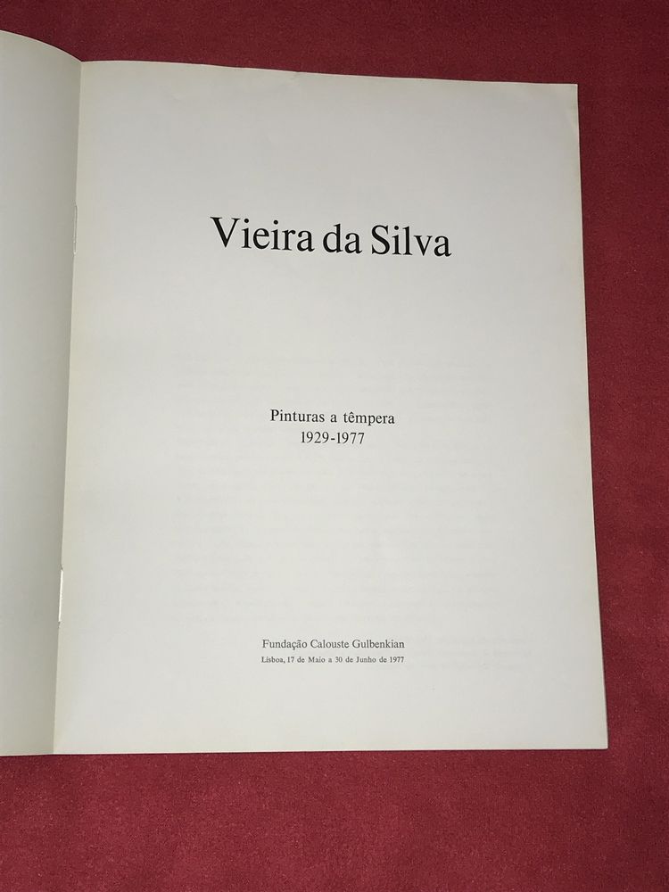 Livro - Vieira da Silva pinturas têmpera 29/77