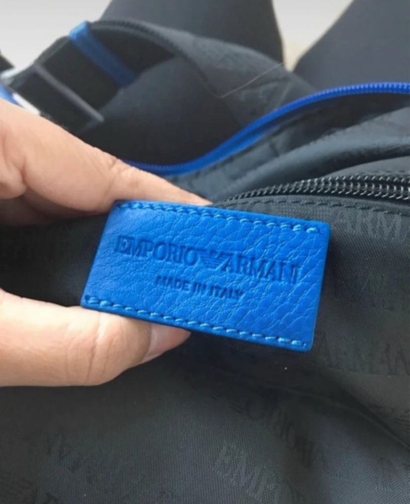 Mochila Emporio Armani Original Azul