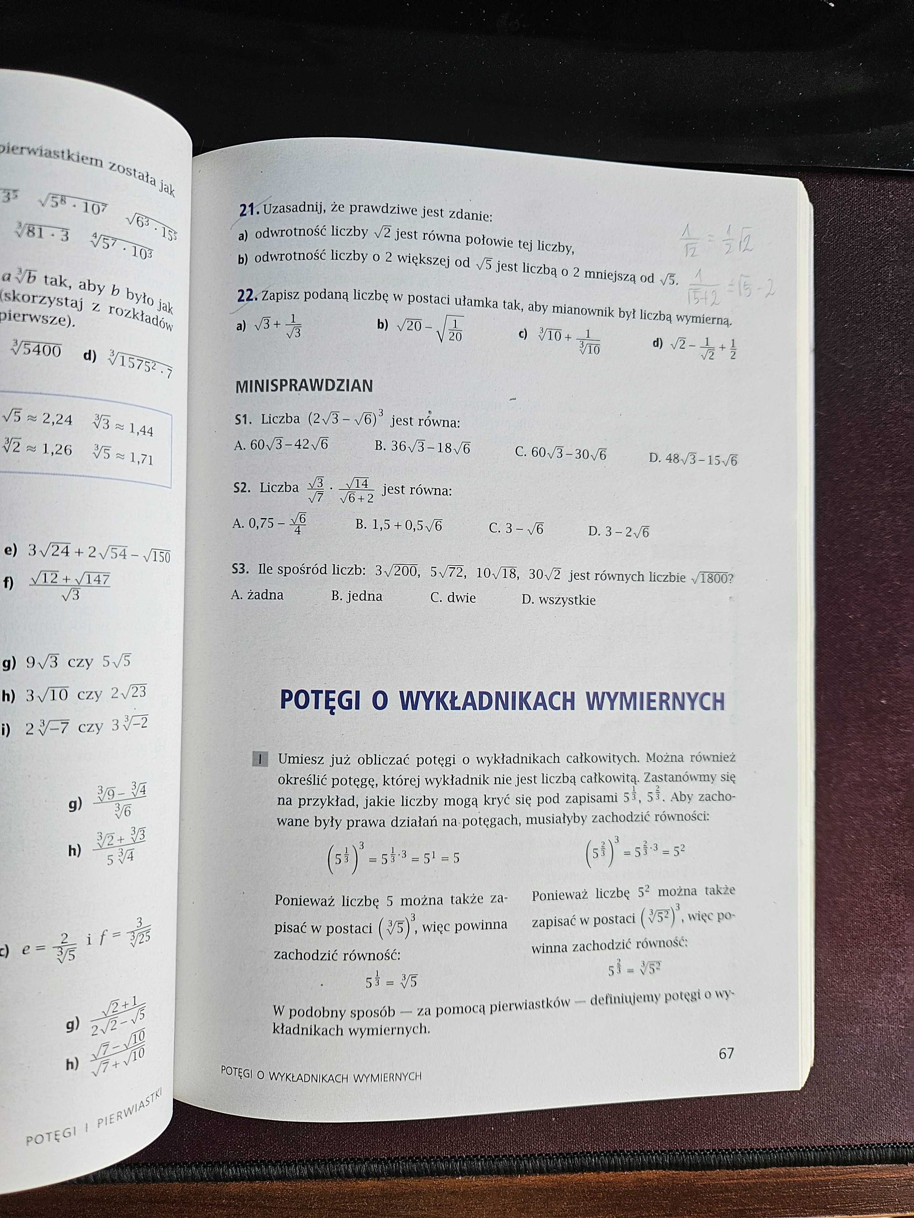 Matematyka z plusem 1 Poziom rozsz. GWO