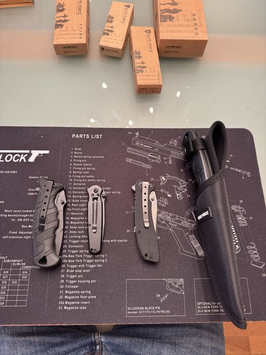 Facas/ navalhas Gerber e Elite Force