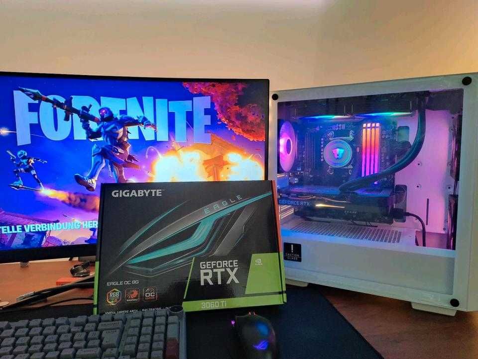 Komputer do gier klasy premium, RTX 3060 TI, Ryzen 5 5600X, 32 GB RAM