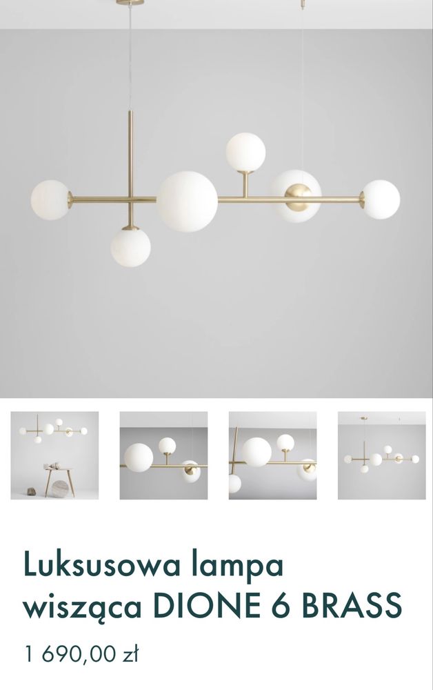 Lampa do salonu DION