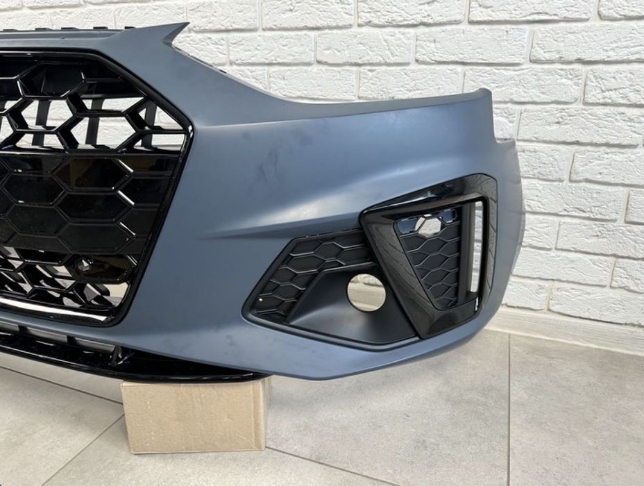 Передній бампер в стилі RS4/S4 на Audi A4 B9 20-24 та audi a4 b9 sline