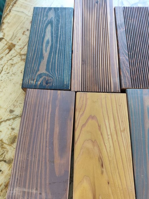 Терасна дошка модрина, термодошка, термодерево, липа, вільха, смерека