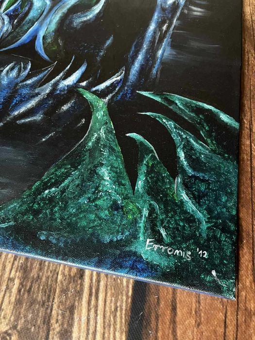 Sauron Sprzedam obraz namalowany ręcznie na płótnie farbami akrylowymi